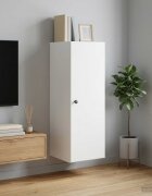 vidaXL Стенно шкафче Бяло 33 x 345 x 90 см Инженерна дървесина