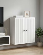 vidaXL Стенно шкафче Бяло 59 x 31 x 60 см Инженерна дървесина