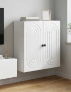 vidaXL Стенно шкафче Бяло 59 x 31 x 60 см Инженерна дървесина