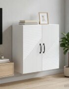 vidaXL Стенно шкафче Бяло 59 x 31 x 60 см Инженерна дървесина