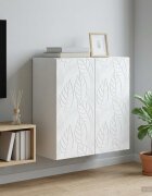 vidaXL Стенно шкафче Бяло 59 x 31 x 60 см Инженерна дървесина