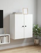 vidaXL Стенно шкафче Бяло 59 x 31 x 60 см Инженерна дървесина