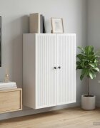 vidaXL Стенно шкафче Бяло 66 x 345 x 90 см Инженерна дървесина