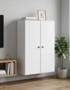 vidaXL Стенно шкафче Бяло 66 x 345 x 90 см Инженерна дървесина