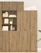 vidaXL Стенно шкафче Дъб 30 x 42.5 x 39.5 см Инженерна дървесина