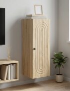 vidaXL Стенно шкафче Дъб сонома 33 x 345 x 90 см Инженерна дървесина