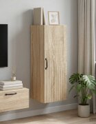 vidaXL Стенно шкафче Дъб сонома 33 x 345 x 90 см Инженерна дървесина