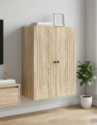 vidaXL Стенно шкафче Дъб сонома 66 x 345 x 90 см Инженерна дървесина