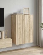 vidaXL Стенно шкафче Дъб сонома 66 x 345 x 92 см Инженерна дървесина