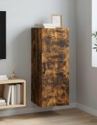 vidaXL Стенно шкафче Опушен дъб 33 x 345 x 90 см Инженерна дървесина