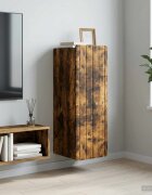 vidaXL Стенно шкафче Опушен дъб 33 x 345 x 94 см Инженерна дървесина