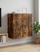 vidaXL Стенно шкафче Опушен дъб 59 x 31 x 60 см Инженерна дървесина