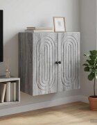 vidaXL Стенно шкафче Сив Сонома 59 x 31 x 60 см Инженерна дървесина