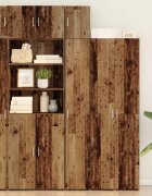 vidaXL Стенно шкафче Старо дърво 30 x 42.5 x 39.5 см