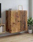 vidaXL Стенно шкафче Старо дърво 59 x 31 x 60 см Инженерна дървесина