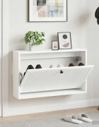 vidaXL Стенно шкафче за обувки EDE 71 x 17 x 43 см Инженерна дървесина