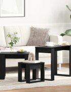 vidaXL Стифиращи масички 3 бр. Черния дъб 61 x 28 x 47 см