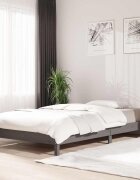 vidaXL Стифиращо легло Сиво борово дърво масив 75x190 см
