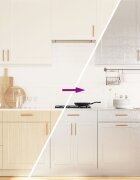 vidaXL Стикери за мебели самозалепващ сребрист 90x500 см PET