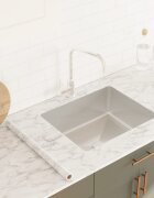 vidaXL Стикери за мебели самозалепващи бял мрамор 90x500 см PVC