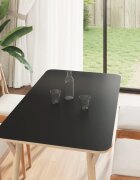 vidaXL Стикери за мебели самозалепващи матово черни 90x500 см PVC
