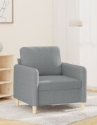 vidaXL Стол кресло светлосив 60 см плат
