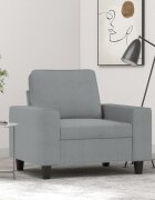 vidaXL Стол кресло светлосив 60 см плат