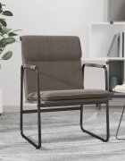 vidaXL Стол шезлонг таупе 55x64x80 см текстил