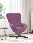 vidaXL Стол яйце Лилаво 63 x 73 x 90 см Кадифе