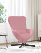 vidaXL Стол яйце Розово 63 x 73 x 90 см Кадифе