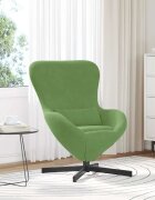 vidaXL Стол яйце Светло зелено 63 x 73 x 90 см Кадифе