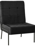 vidaXL Стол за релаксация 65x79x87 см черен кадифе
