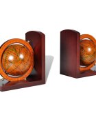 vidaXL Стопери за книги глобуси 2 бр