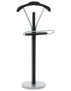 vidaXL Стояща закачалка за костюм 45x35x107 см черно и сиво