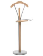 vidaXL Стояща закачалка за костюм 45x35x107 см натурален цвят