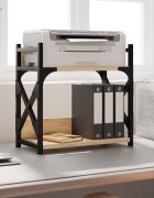 vidaXL Стойка принтер 2 нива дъб сонома 40x20x40 см инженерно дърво