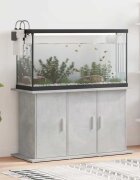 vidaXL Стойка за аквариум бетонна сива 101x41x58 см инженерно дърво