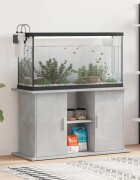 vidaXL Стойка за аквариум бетонна сива 101x41x58 см инженерно дърво
