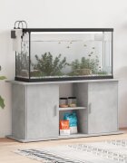 vidaXL Стойка за аквариум бетонна сива 121x41x58 см инженерно дърво