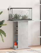 vidaXL Стойка за аквариум бетонна сива 605x36x725 см инженерно дърво