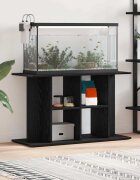 vidaXL Стойка за аквариум черен дъб 100x40x60 см инженерно дърво
