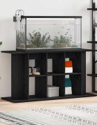 vidaXL Стойка за аквариум черен дъб 120x40x60 см инженерно дърво