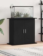 vidaXL Стойка за аквариум черен дъб 81x36x73 см инженерно дърво