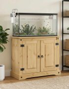 vidaXL Стойка за аквариум CORONA Кафяво 815 x 37 x 73 см 250 kg