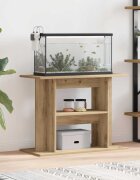 vidaXL Стойка за аквариум дъб 80x35x60 см инженерно дърво