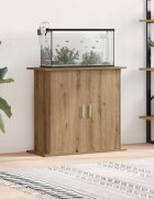 vidaXL Стойка за аквариум дъб 81x36x73 см инженерно дърво