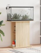 vidaXL Стойка за аквариум дъб сонома 75x36x725 см инженерно дърво