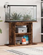 vidaXL Стойка за аквариум опушен дъб 80x35x60 см инженерно дърво