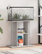 vidaXL Стойка за аквариум сива сонома 60x30x60 см инженерно дърво