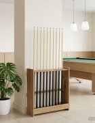 vidaXL Стойка за билярдно щеки Инженерна дървесина 60 x 20 x 57 см